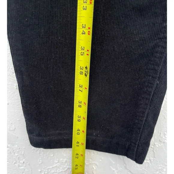 Peter Christian Mens Flat Front Corduroy Pants Black Sz W38 x L30 - Picture 6 of 10